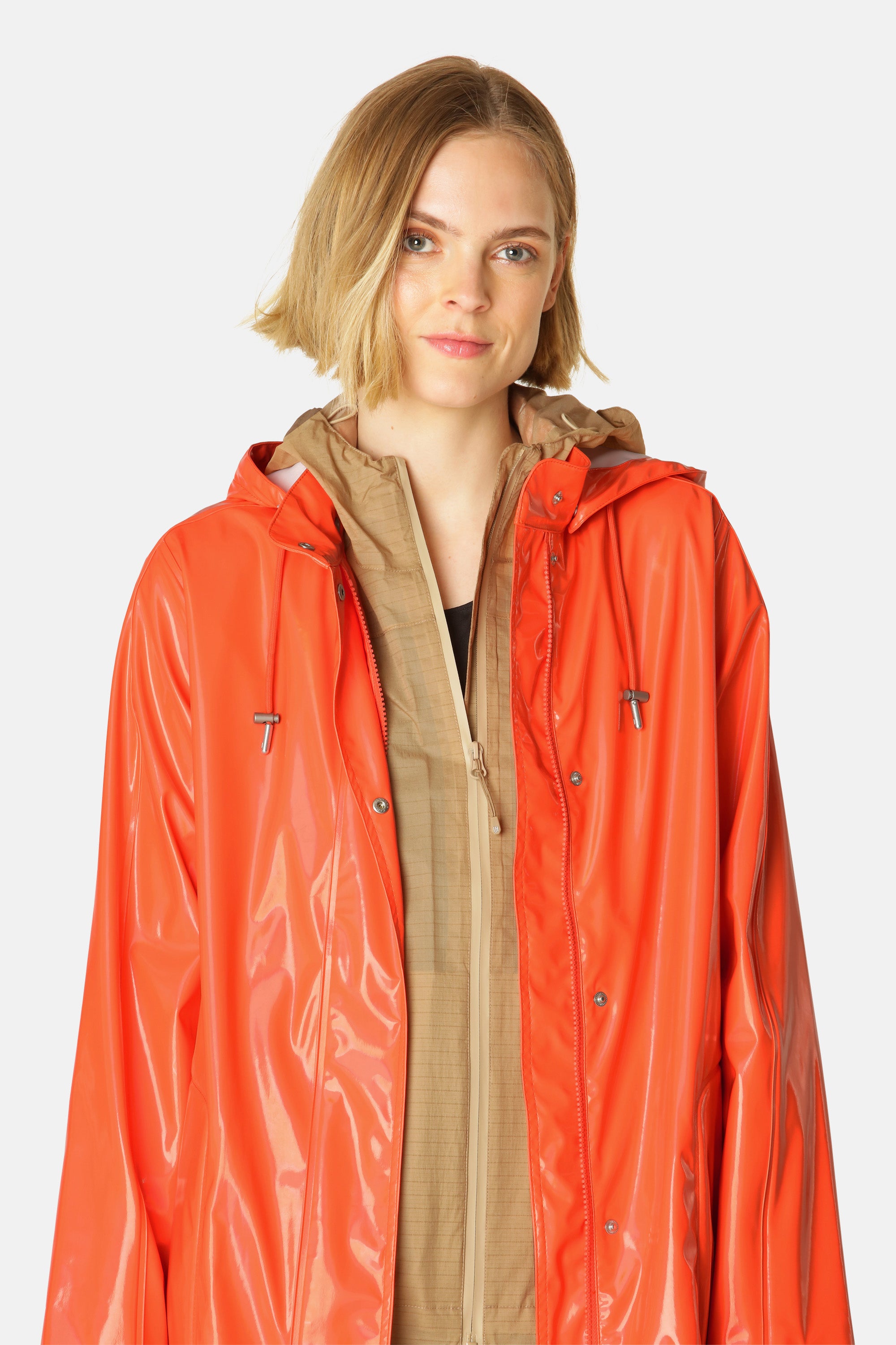 Ilse Jacobsen Hornbæk Rain Long Raincoat Raincoat 349 Hot Orange